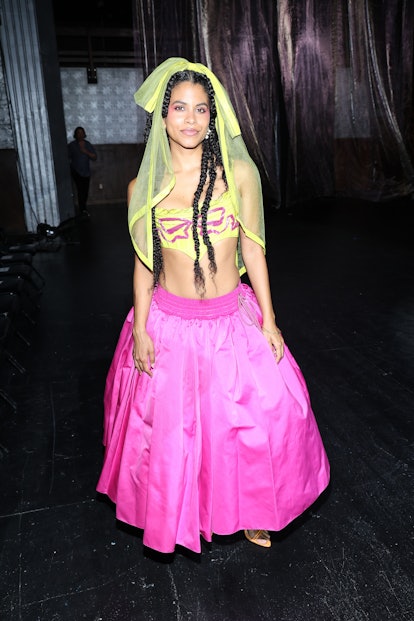 NEW YORK, NEW YORK - SEPTEMBER 12: Zazie Beetz attends the Wiederhoeft fashion show during New York ...