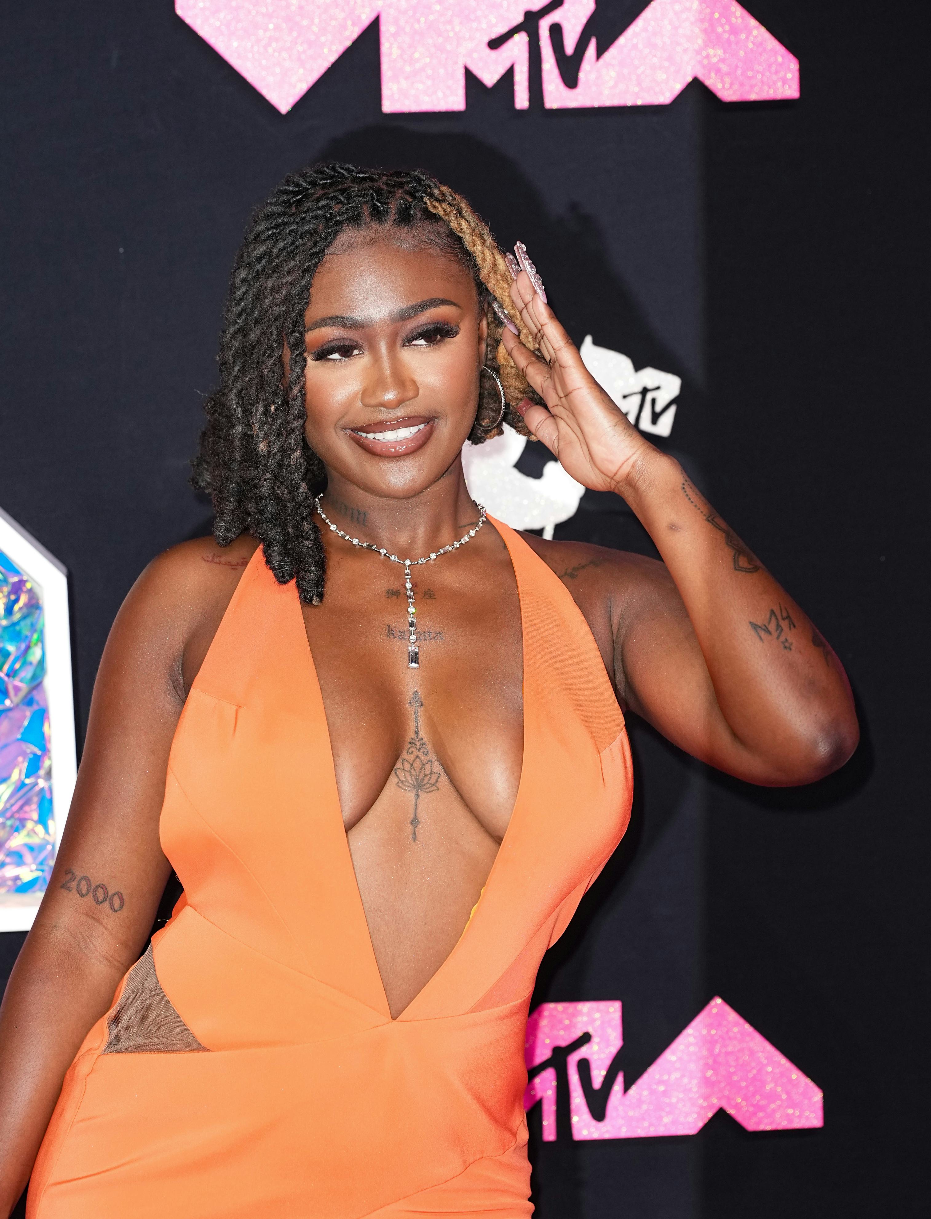 Kaliii attends the 2023 MTV Music Video Awards.