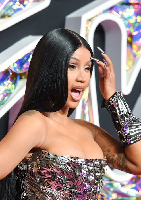 Cardi B wore chrome nails to the 2023 MTV Video Music Awards.