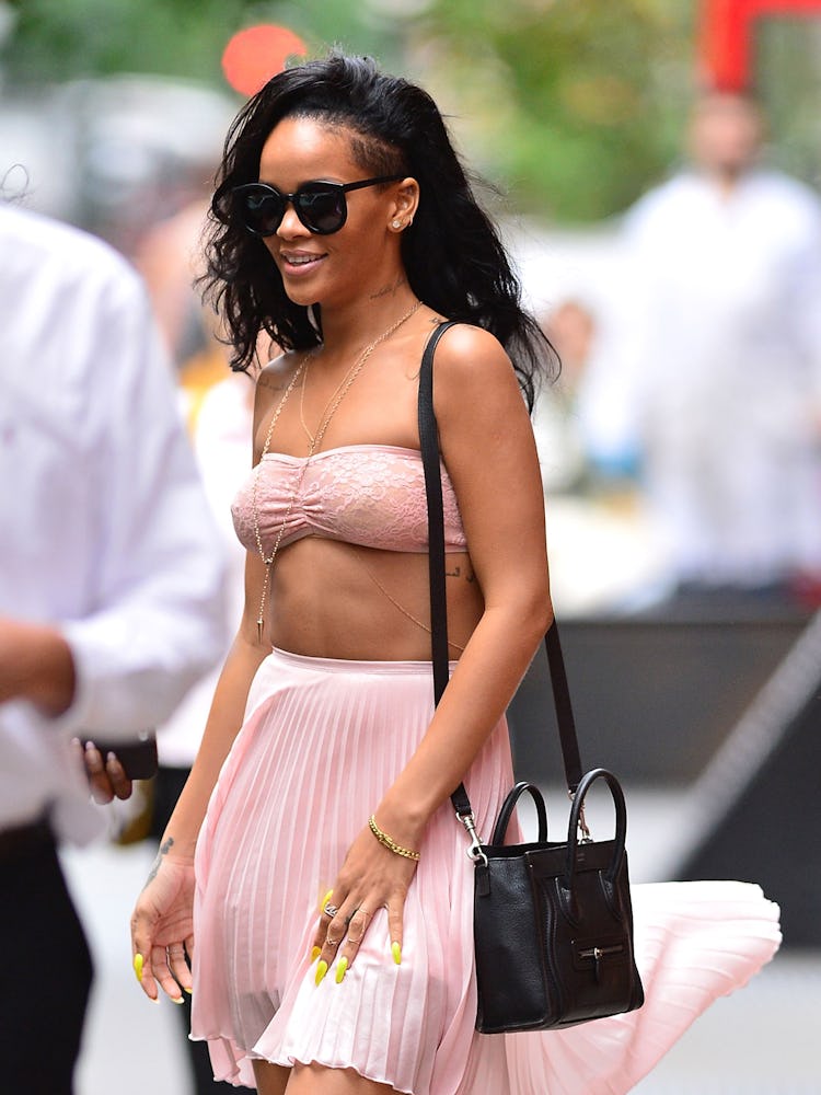 Rihanna seen walking in SoHo on June 11, 2012 in New York City. 