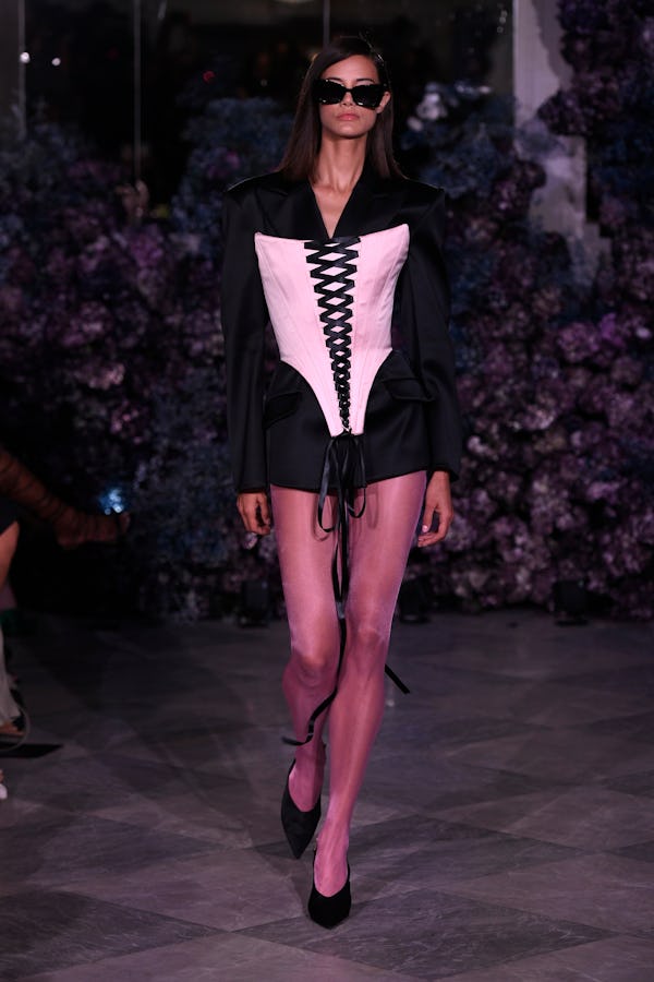 A model walks the runway during TRESemme X Christian Siriano - Runway during New York Fashion Week.