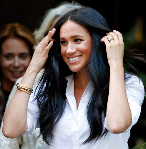 Meghan Markle long dark hair