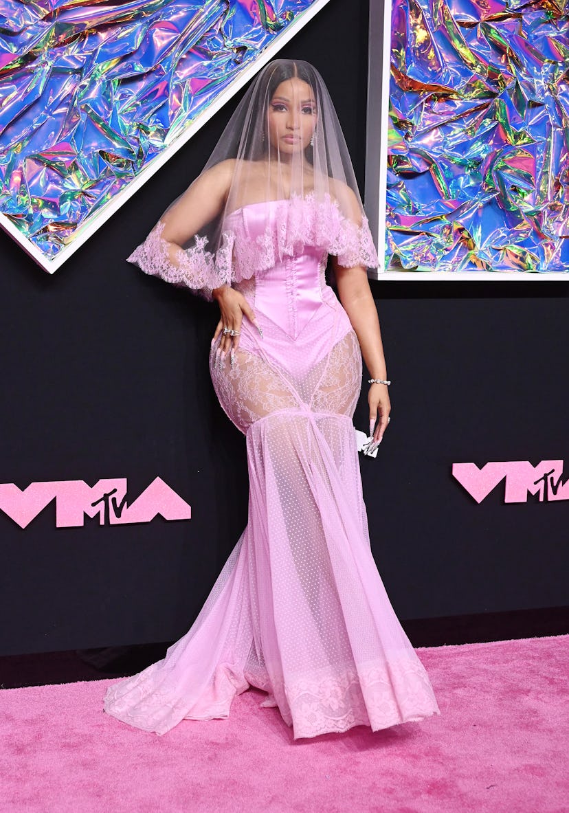 Nicki Minaj at the 2023 MTV Video Music Awards held at Prudential Center on September 12, 2023 in Ne...