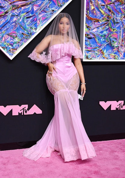 Nicki Minaj at the 2023 MTV Video Music Awards held at Prudential Center on September 12, 2023 in Ne...