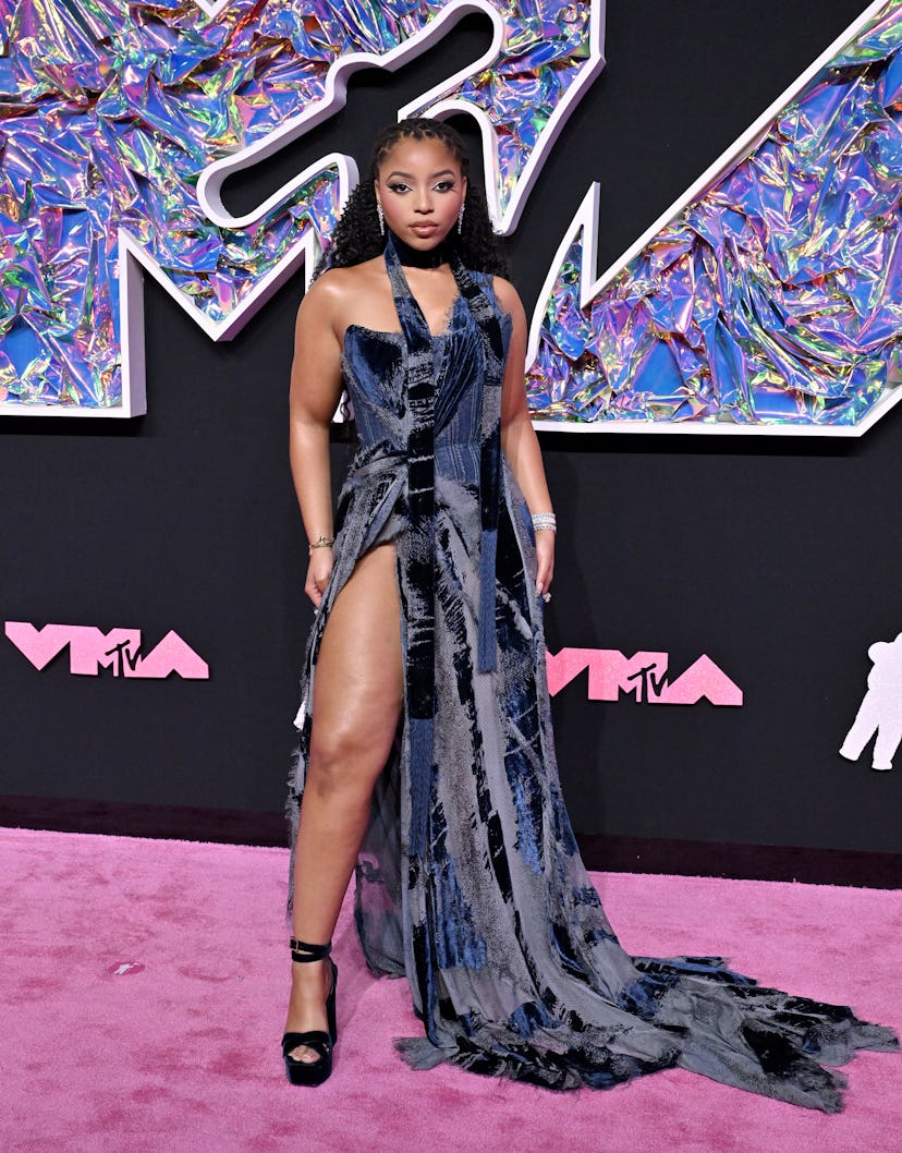 NEWARK, NEW JERSEY - SEPTEMBER 12: Chloe Bailey attends the 2023 MTV Video Music Awards at Prudentia...