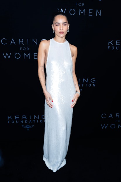 Zoë Kravitz attends the Kering Caring for Women Dinner at The Pool on September 12, 2023 in New York...