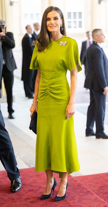 La reina Letizia de España asiste a la ceremonia de coronación de invitados extranjeros en el Palacio de Buckingham