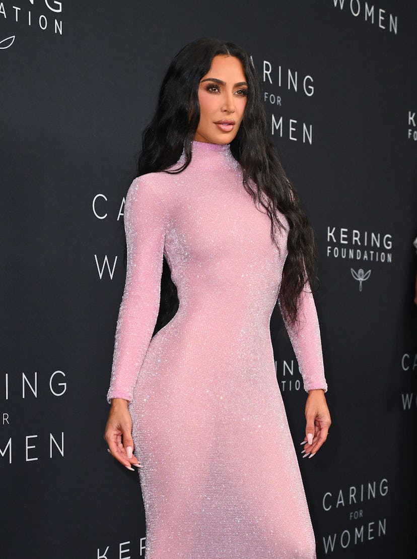 Kim Kardashian attends Kering's 2nd Annual Caring For Women Dinner at The Pool on September 12, 2023...