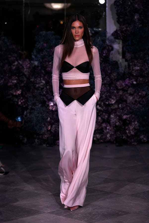 A model walks the runway during TRESemme X Christian Siriano - Runway during New York Fashion Week.