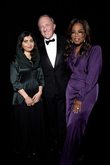 Malala Yousafzai, François-Henri Pinault, and Oprah Winfrey