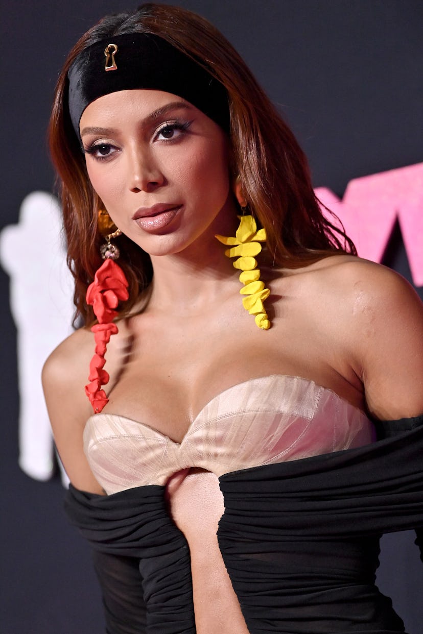 NEWARK, NEW JERSEY - SEPTEMBER 12: Anitta attends the 2023 MTV Video Music Awards at Prudential Cent...