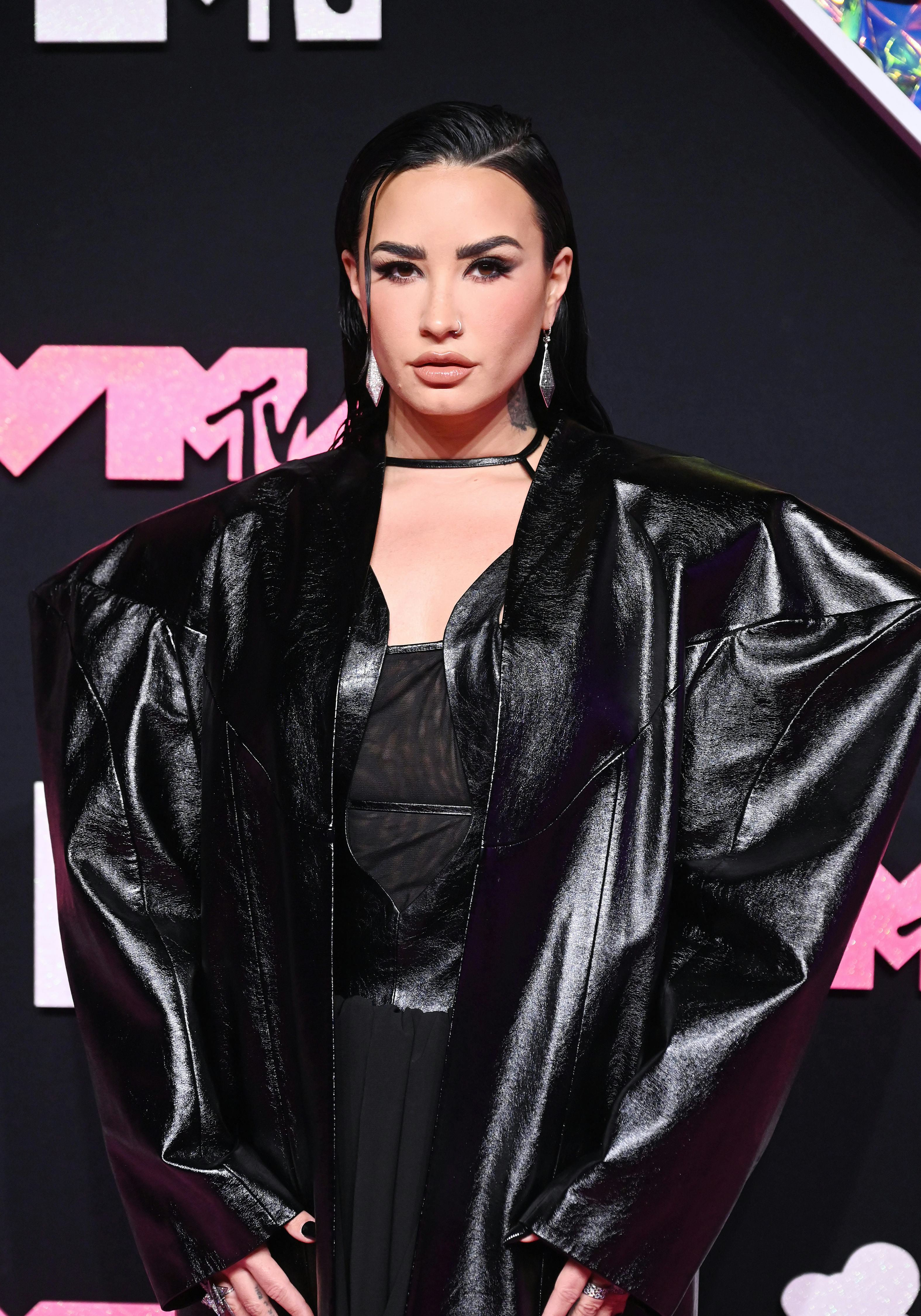 Demi Lovato at the 2023 MTV Video Music Awards.