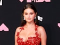NEWARK, NEW JERSEY - SEPTEMBER 12: Selena Gomez attends the 2023 MTV Video Music Awards at Prudentia...