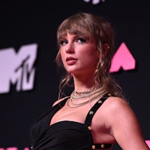 Taylor Swift attends the 2023 MTV Video Music Awards.
