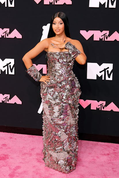 NEWARK, NEW JERSEY - SEPTEMBER 12: Cardi B attends the 2023 MTV Video Music Awards at Prudential Cen...