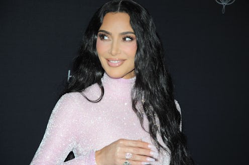 Kim Kardashian's strawberry milk nails at Kering's 2nd Annual Caring For Women Dinner on September 1...