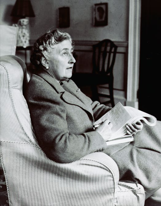 Devon: Agatha Christie corrects proofs of her latest book/devonshire.  Jan. 1946