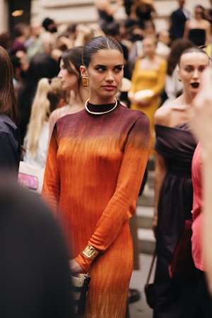 Sara Sampaio at the Spring 2024 New York Fashion Week Runway shows on September 11, 2023 in New York...