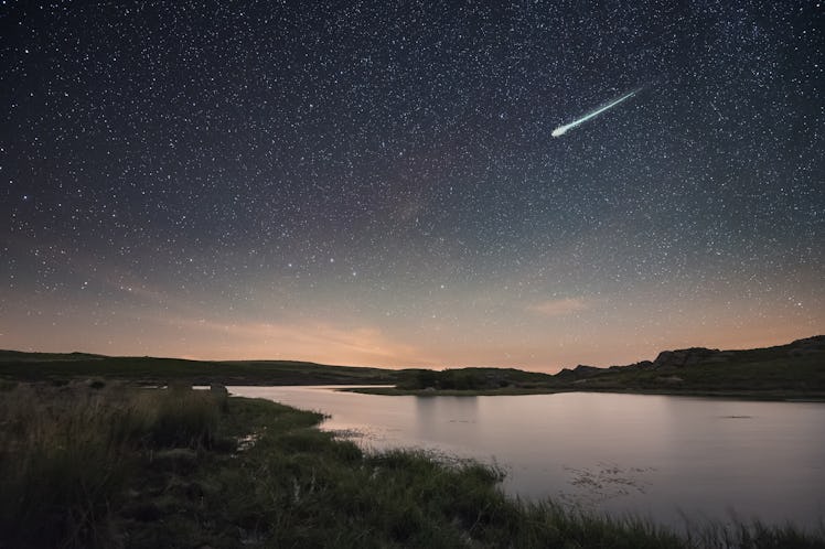 Big perseid (shooting star) in A Veiga, Galicia, Spain