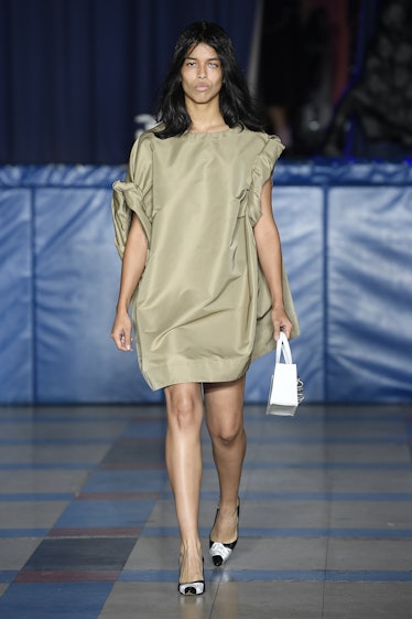 Model on the runway at the Puppets and Puppets Spring 2024 Ready To Wear Fashion Show on September 1...