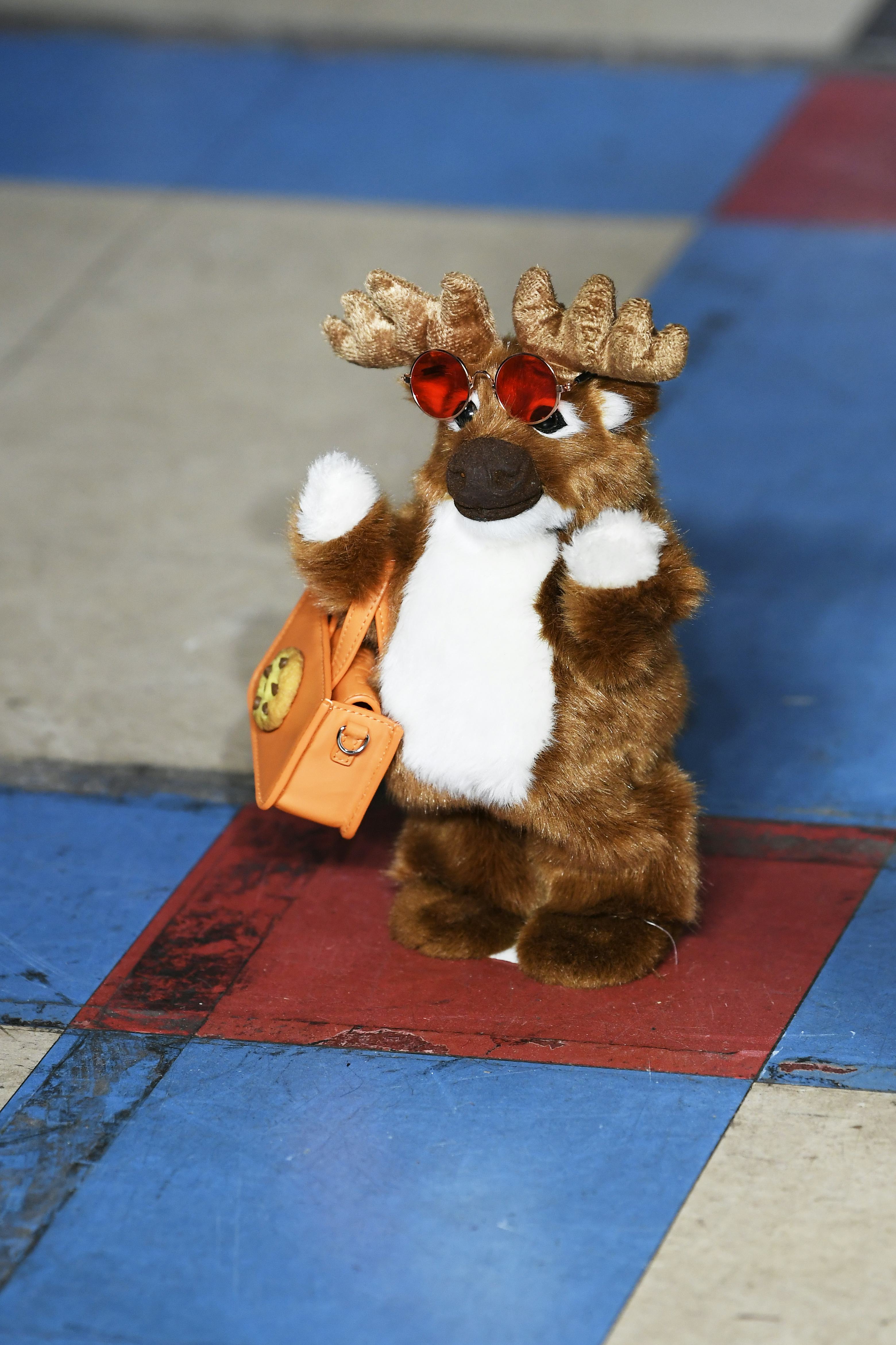 Stuffed animals toted the viral cookie bag at the Puppets and Puppets Spring 2024 Ready To Wear Fash&hellip;