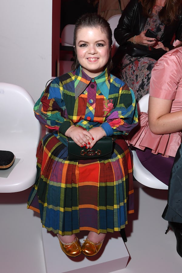 Sinéad Burke attends the Gucci show during Milan Fashion Week Spring/Summer 2020. 