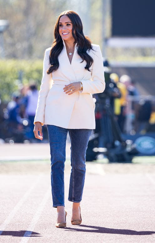 Meghan, Duchess of Sussex attends day two of the Invictus Games 2020 at Zuiderpark on April 17, 2022...