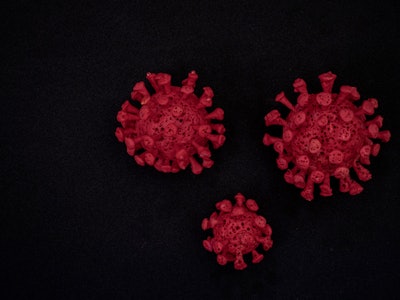 Covid-19 Omicron, Corona Virus, Covid-19, Microbiology and Virology Concept, Conceptual image with s...