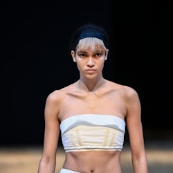 colorblock bangs molly goddard spring/summer 2024