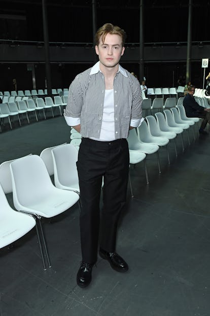 LONDON, ENGLAND - SEPTEMBER 16: Kit Connor attends the JW Anderson show during London Fashion Week S...