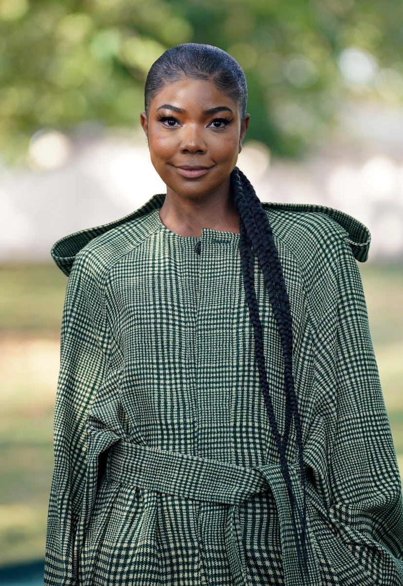 Gabrielle Union arrives for the Burberry show at Highbury Baptist Church in London, during London Fa...