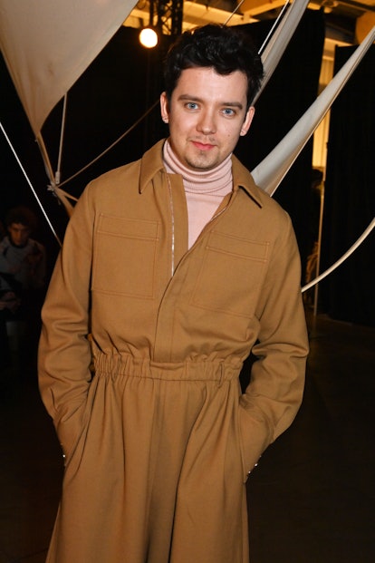 LONDON, ENGLAND - FEBRUARY 16: Asa Butterfield attends the Mithridate AW23 Show at The Old Truman Br...