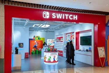 SHANGHAI, CHINA - FEBRUARY 11, 2023 - Customers shop at a Nintendo SWITCH game console store in Shan...