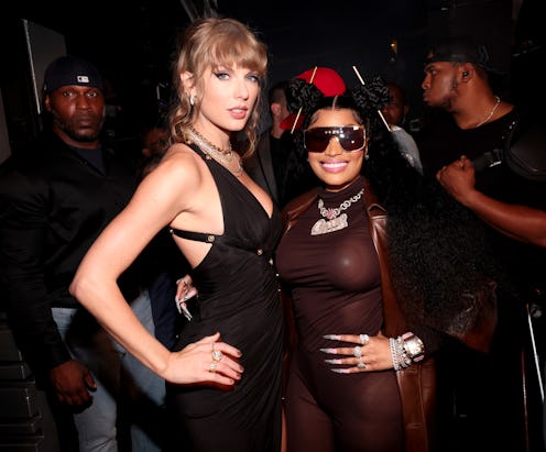 Taylor Swift and Nicki Minaj at the 2023 MTV Video Music Awards held at Prudential Center on Septemb...