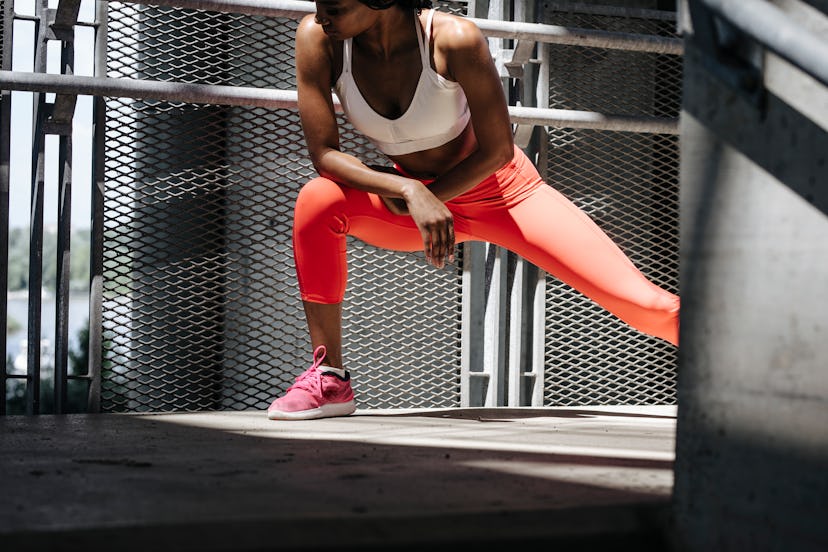Lunge to the side to work your inner and outer thighs.