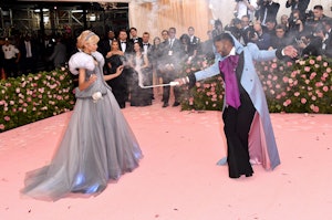 Zendaya and Law Roach attend The 2019 Met Gala as cinderella and her fairy godmother