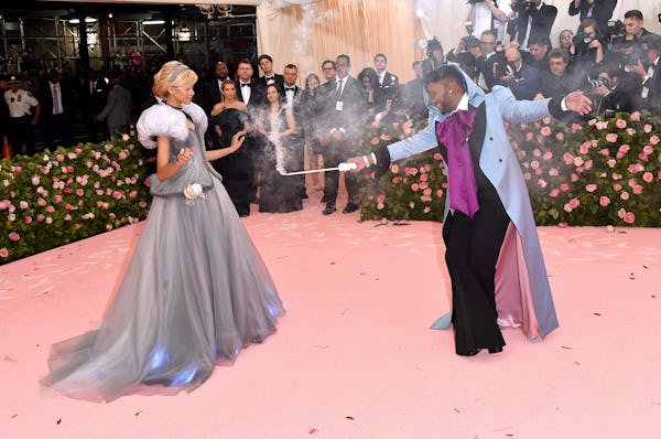 Zendaya and Law Roach attend The 2019 Met Gala as cinderella and her fairy godmother