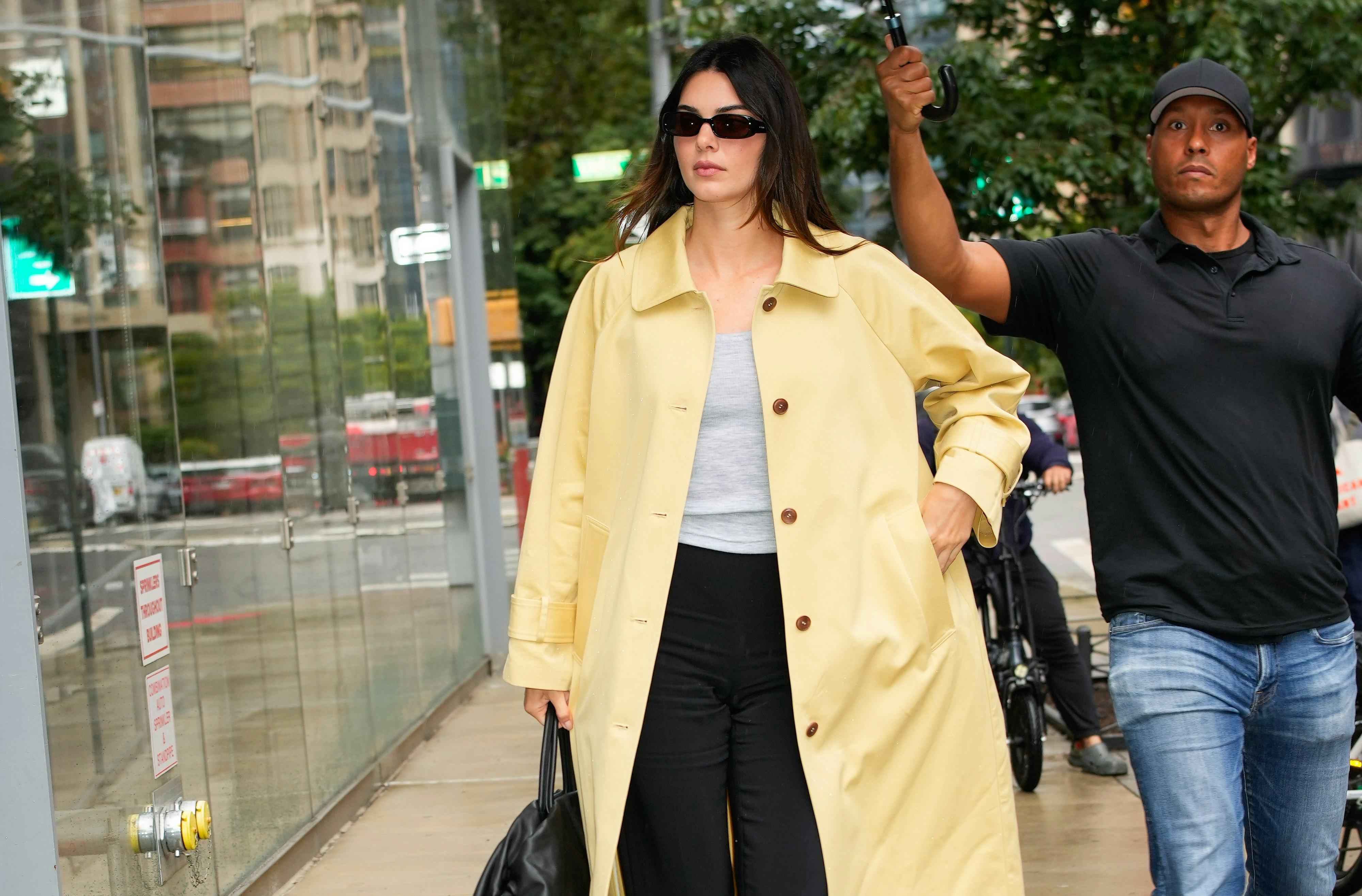 Lemon yellow outlet coat