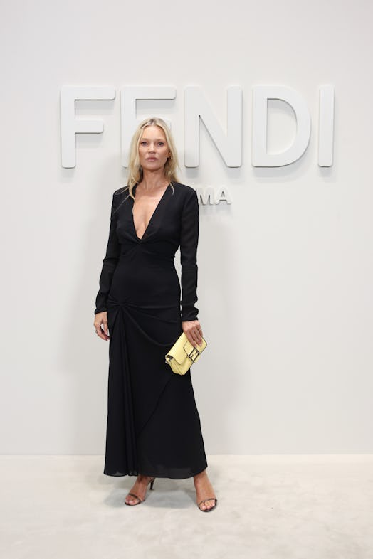 Kate Moss attends the Fendi Spring Summer 2024 fashion show on September 20, 2023 in Milan, Italy. 