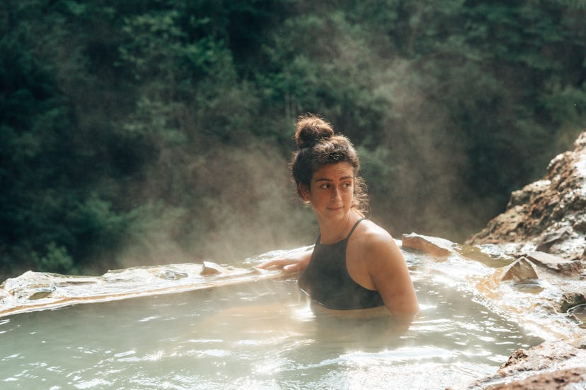 As a water sign, Cancer would enjoy a soak in a hot spring.