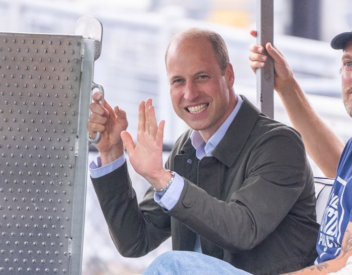 NEW YORK, NEW YORK - SEPTEMBER 18: Prince William, Prince of Wales visits the Billion Oyster Project...