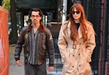 NEW YORK, NEW YORK - NOVEMBER 03: Joe Jonas and Sophie Turner are seen on the streets of the West Vi...