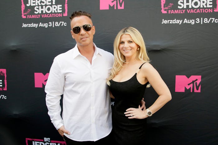 NEW YORK, NEW YORK - AUGUST 02: (L-R) Michael "The Situation" Sorrentino and Lauren Sorrentino atten...