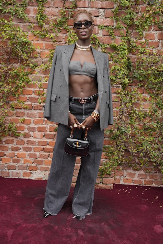 Jodie Turner Smith at the Gucci Spring 2024 Ready To Wear Fashion Show on September 22, 2023 in Mila...