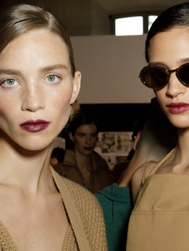 dark lipstick trend milan fashion week spring/summer 2024