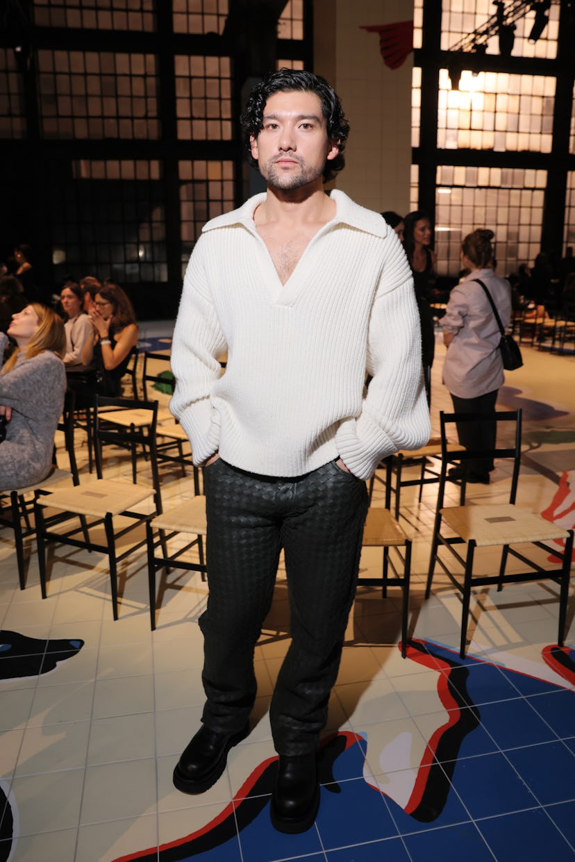 MILAN, ITALY - SEPTEMBER 23: Will Sharpe attends the Bottega Veneta fashion show during the Milan Fa...