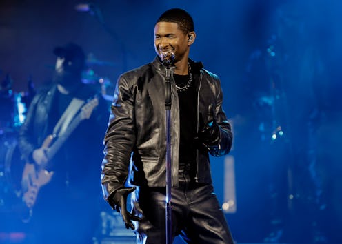 INGLEWOOD, CALIFORNIA: (FOR EDITORIAL USE ONLY) In this image released on August 2, Usher performs o...