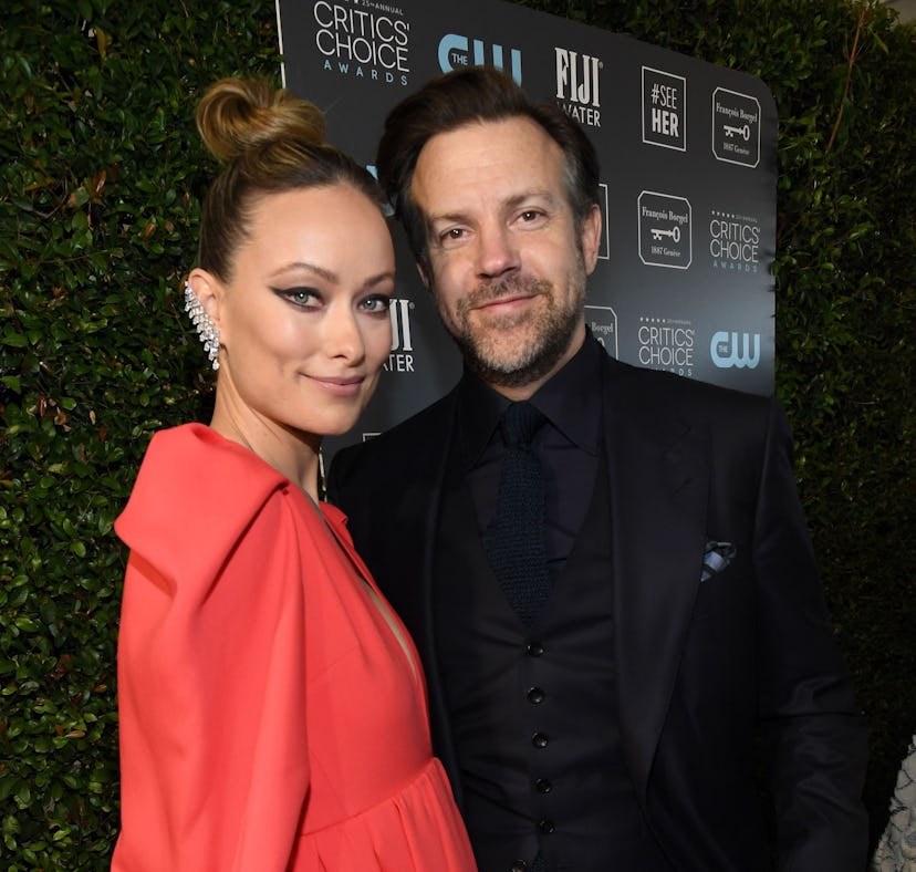 SANTA MONICA, CALIFORNIA - JANUARY 12: (L-R) Olivia Wilde and Jason Sudeikis attend the 25th Annual ...