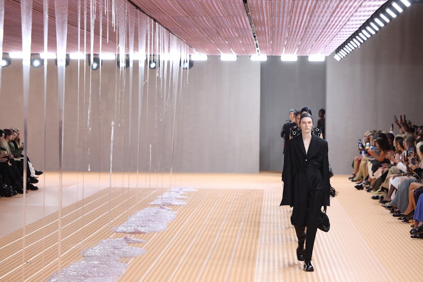 Model walk the runway at the Prada fashion show during Milan Fashion Week Womenswear Spring/Summer 2...