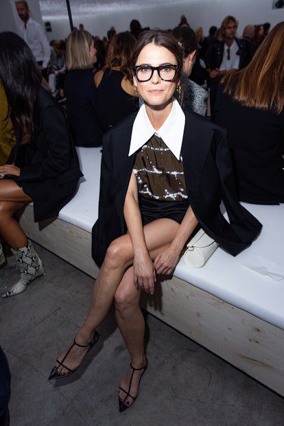 Keri Russell attends the Jil Sander fashion show during the Milan Fashion Week Womenswear Spring/Sum...